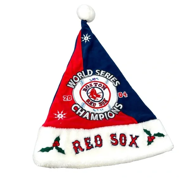 Boston Red Sox Santa Hat Colorblock Special Order Sports, 44 OFF